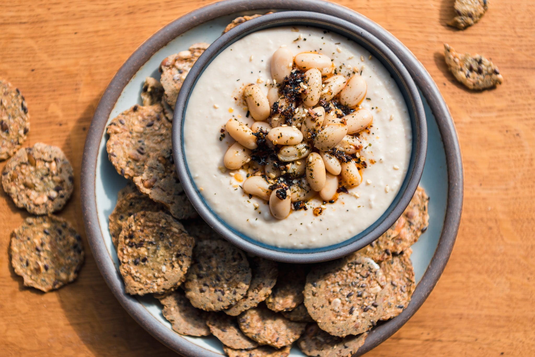 White Bean Dip with Kelp Chili Crisp Barnacle Foods
