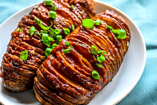 Hasselback Potatoes with BBQ