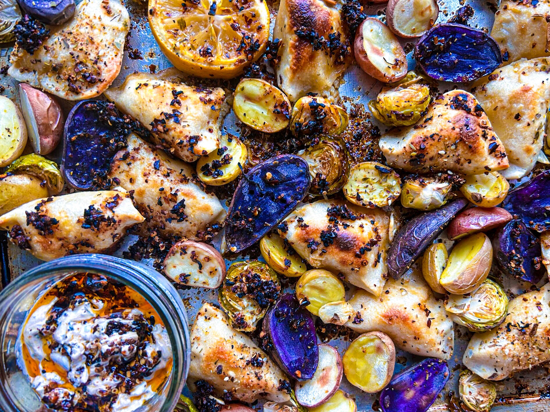 Sheet Pan Pierogi with Kelp Chili Crisp Barnacle Foods